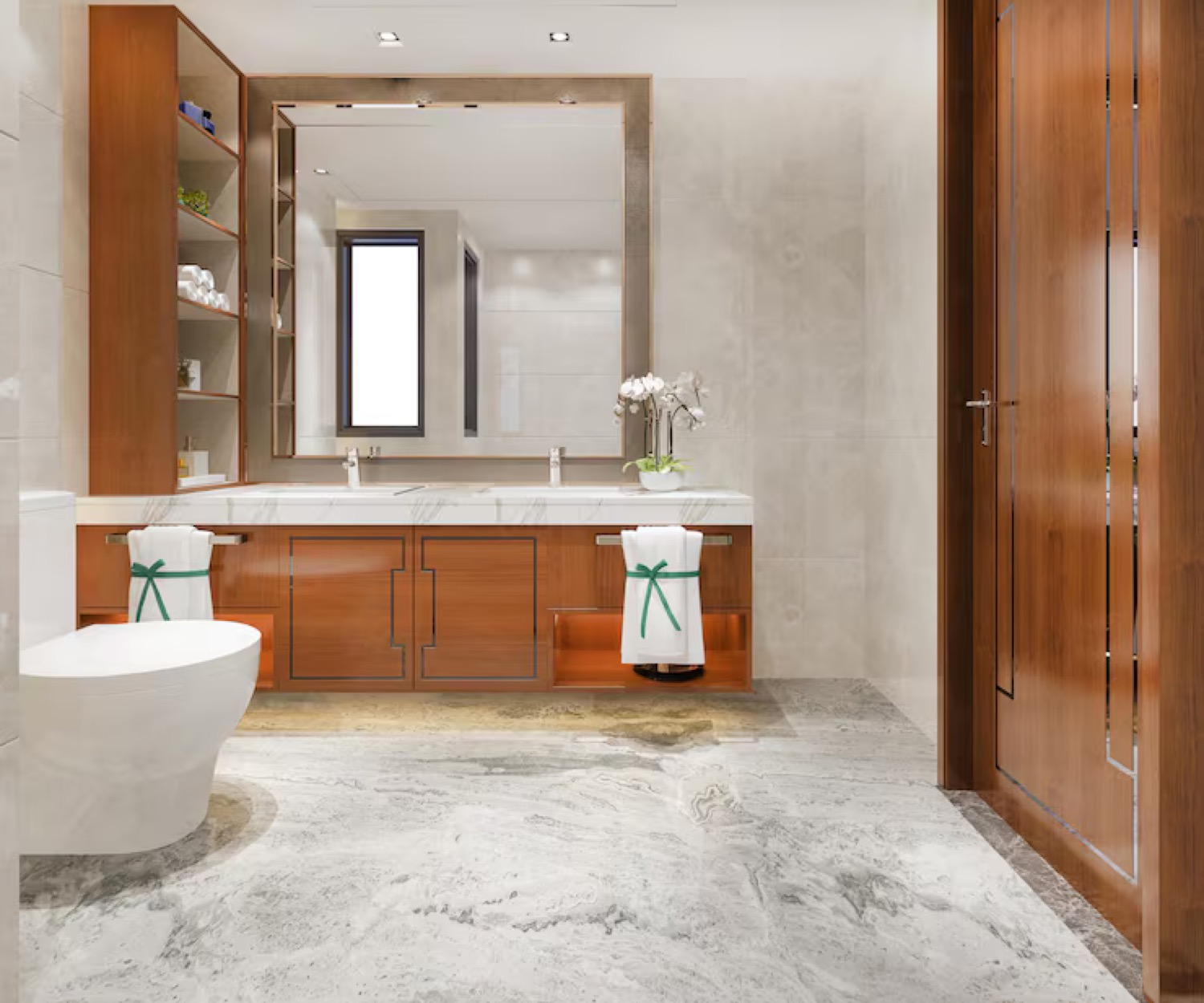 Spotless modern bathroom