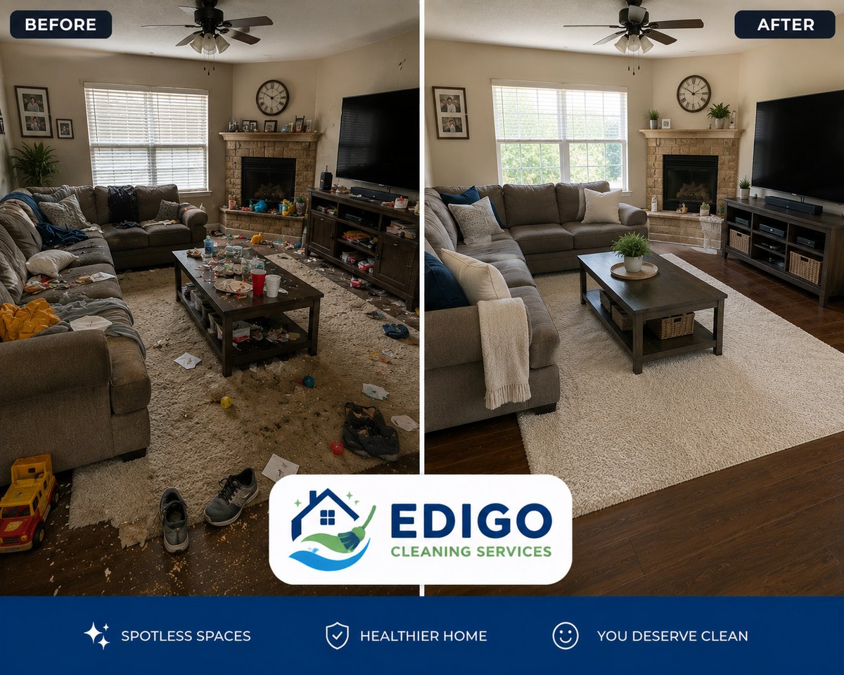 EdiGo cleaning before and after